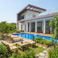 Eco-friendly style: the same backyard, sustainable living with reclaimed wood